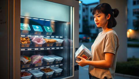 把家常菜塞進販賣機？月收竟然翻四倍！